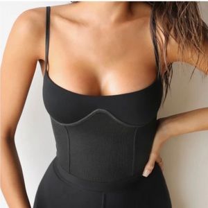 Joah Brown Corset Tank Black XS/S